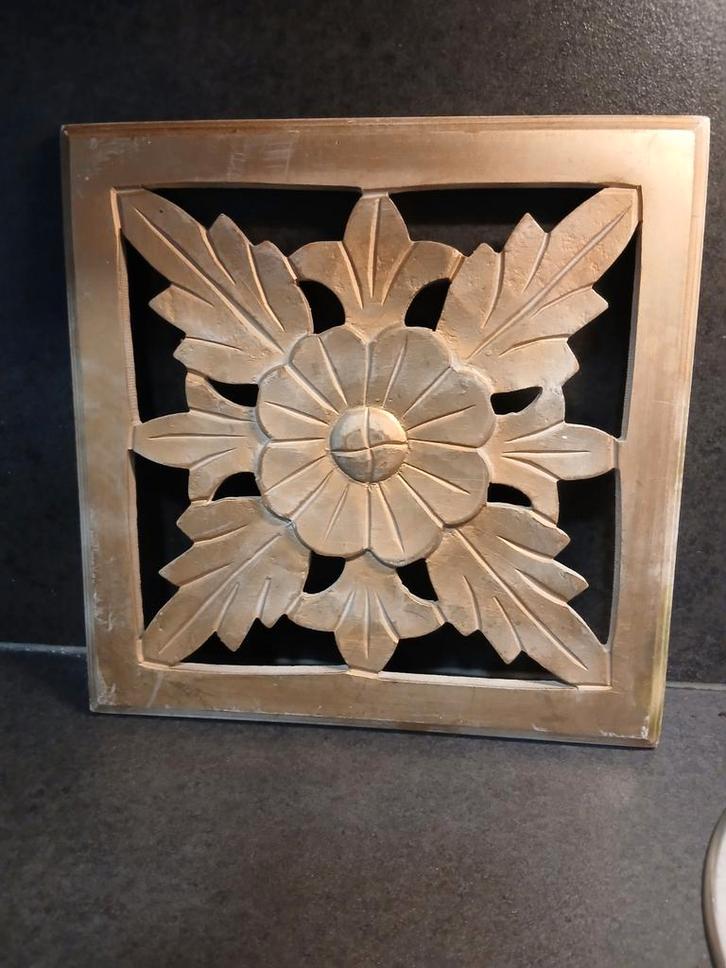 Mooie houten wanddecoratie, Huis en Inrichting, Woonaccessoires | Wanddecoraties, Ophalen of Verzenden