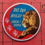 KLU PATCH EMBLEEM F-16 SWIRL TWENTHE 315 SQN 2004 ZILVER !, Verzenden, Luchtmacht, Nederland, Embleem of Badge