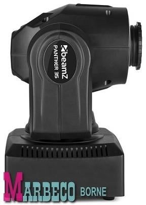 Moving Head, Panther 35 LED spot, LED Ring, licht effect, Geluidgestuurd, Nieuw, Info@marbeco.nl, BeamZ