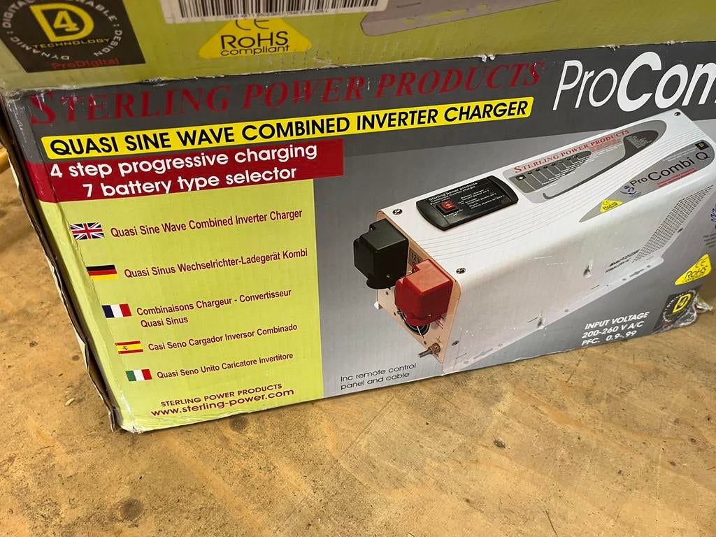 Sterling  omvormer  en lader  2500 W  nieuw, Caravans en Kamperen, Nieuw, Ophalen of Verzenden, Sterling, Nb