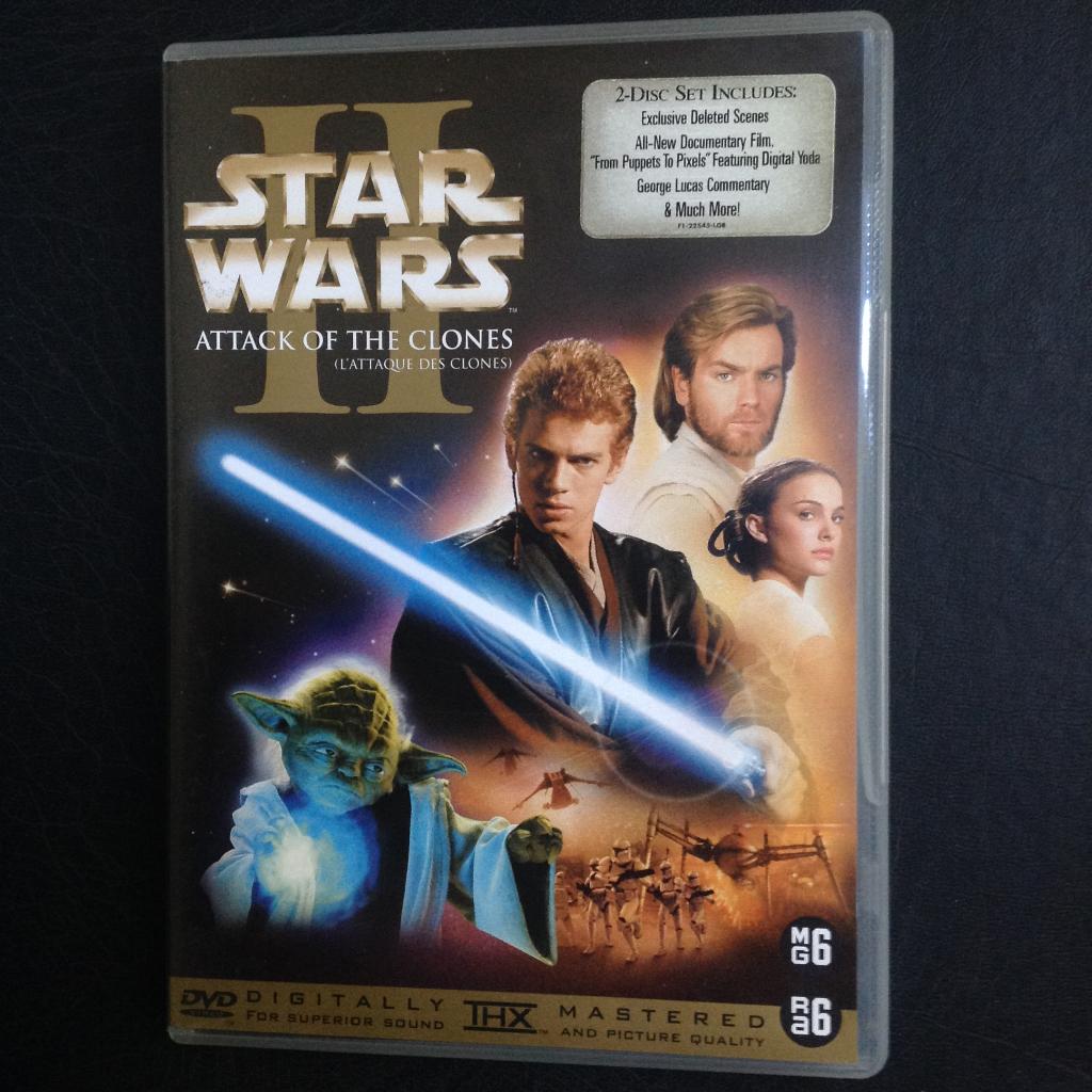 Star Wars Episode 2 Attack Of The Clones George Lucas 2DVD, Vanaf 6 jaar, Verzenden, Gebruikt, Science Fiction