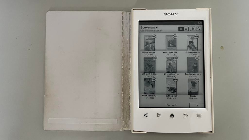 Sony ereader type  prs T2 met originele Sony beschermhoes, Computers en Software, E-readers, Ophalen, Zo goed als nieuw