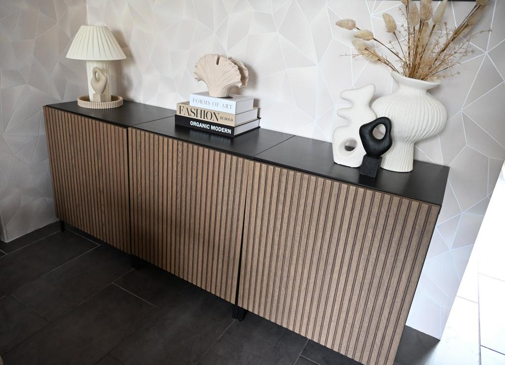 IKEA Besta kast met BJÖRKÖVIKEN deuren, Ophalen, Zo goed als nieuw, 25 tot 50 cm, 50 tot 100 cm