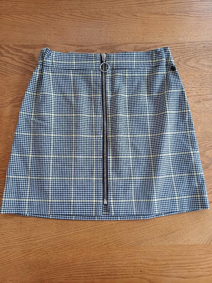 Geruit rokje XS, Kleding | Dames, Rokken, Gedragen, Maat 34 (XS) of kleiner, Grijs, Boven de knie, Ophalen of Verzenden