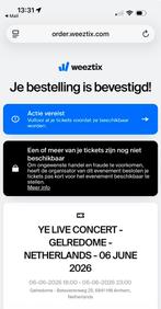 Kanye West Gelredome 6 juni - platina tickets, Twee personen