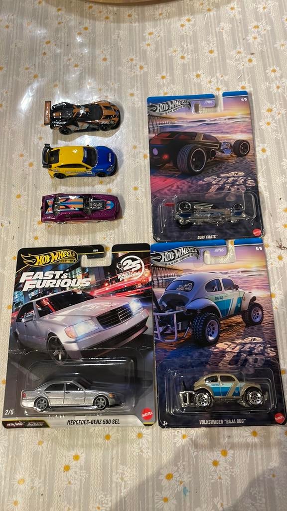 Hot Wheels Premium & Silver Series (Mercedes, Ford, Honda), Ophalen of Verzenden, Zo goed als nieuw, Auto