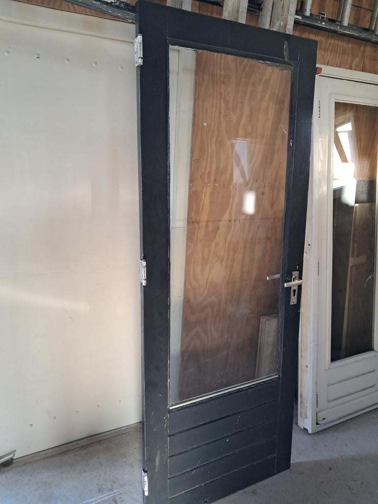 Buiten deur te koop, Doe-het-zelf en Verbouw, Kozijnen en Schuifpuien, Gebruikt, Deurkozijn, 150 tot 225 cm, Hout