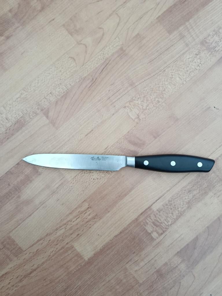 Fissler Keukenmes, Ophalen of Verzenden, Zwart, Metaal, Overige merken