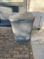 Donkergrijze wasmand met deksel- curver, Huis en Inrichting, Woonaccessoires | Prullenbakken, Ophalen, Kunststof, Gebruikt, 50 tot 75 cm