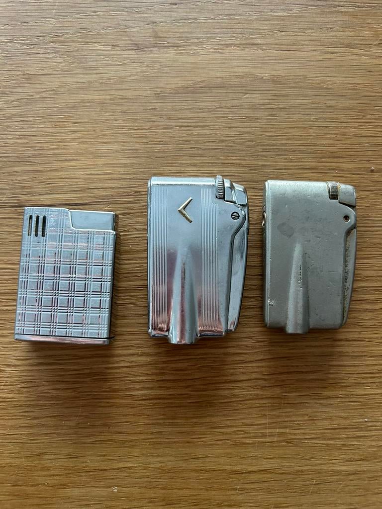 3 vintage aanstekers Ronson en Sarome, Verzamelen, Ophalen of Verzenden, Zo goed als nieuw, Aansteker