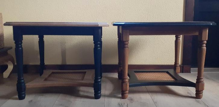 Tafeltjes, set of los, Huis en Inrichting, Tafels | Bijzettafels, Zo goed als nieuw, Rond, 45 tot 60 cm, Minder dan 55 cm, Ophalen