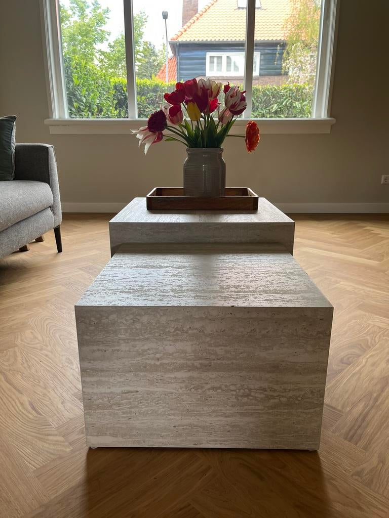 Salontafel, Ophalen, 50 tot 100 cm, Zo goed als nieuw, Minder dan 50 cm