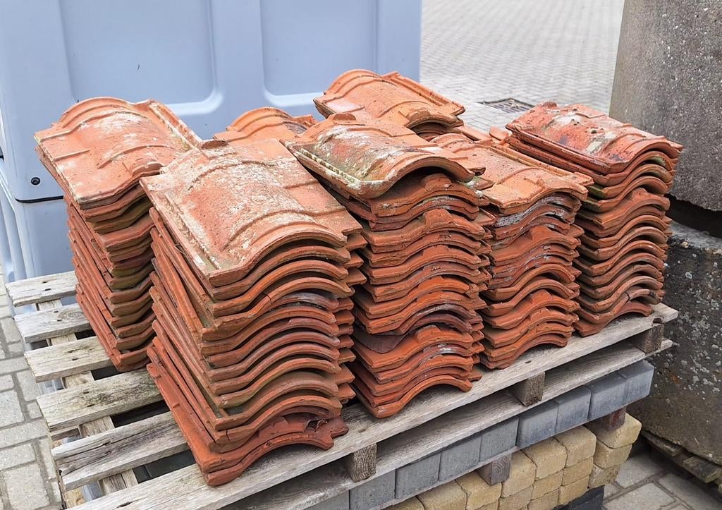 Dakpannen, Ophalen, Gebruikt, Steen of Klei, 15 m² of meer
