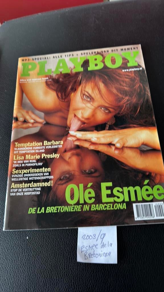 playboy met middenposter van esmee 7 euro per stuk, Verzenden, 1980 tot heden, Tijdschrift