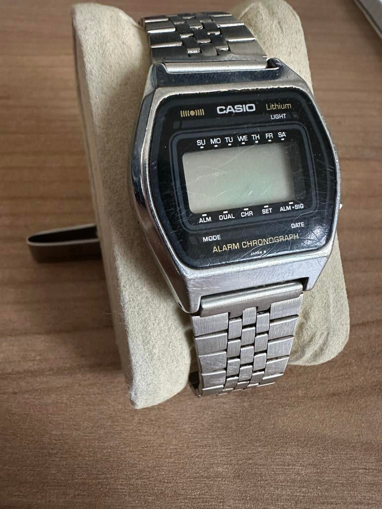 Casio horloge vintage ‘80 A659, Casio, Gebruikt, Staal, Polshorloge
