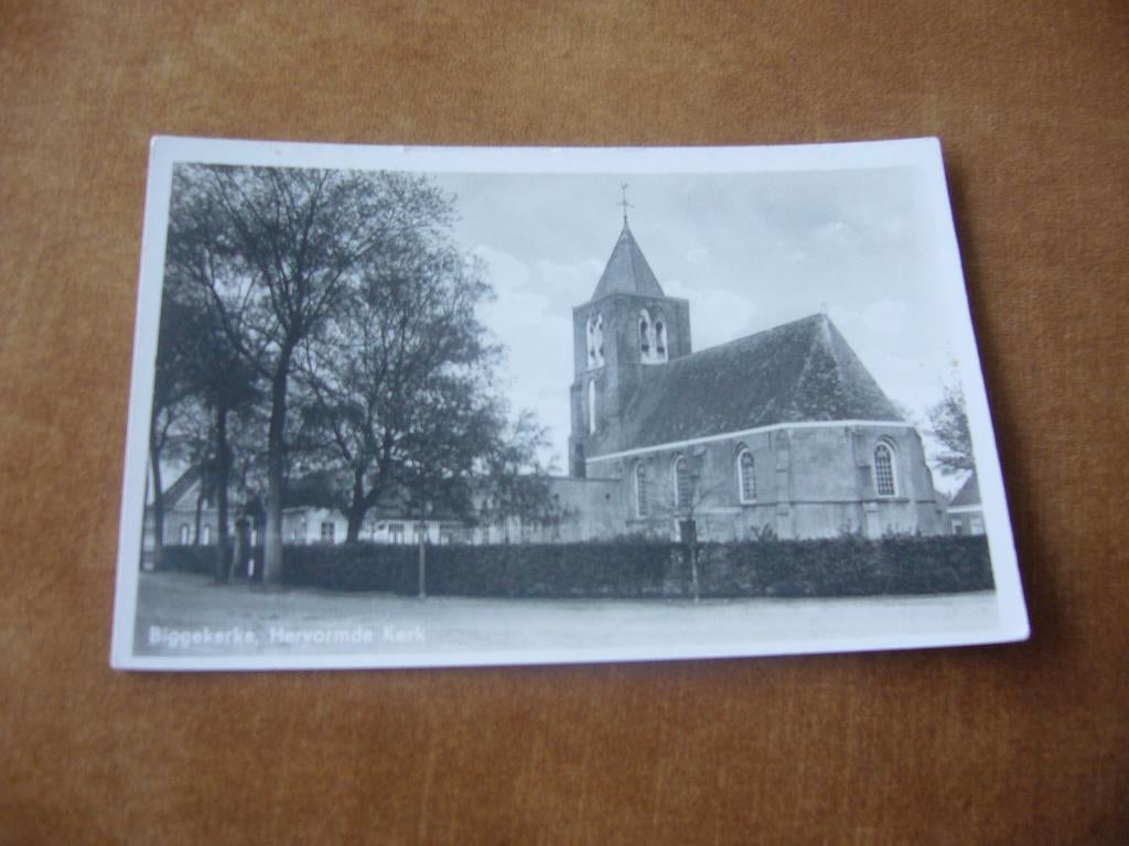 BIGGEKERKE  =  HERV KERK, Verzamelen, Ansichtkaarten | Nederland, Ophalen of Verzenden, 1940 tot 1960, Ongelopen