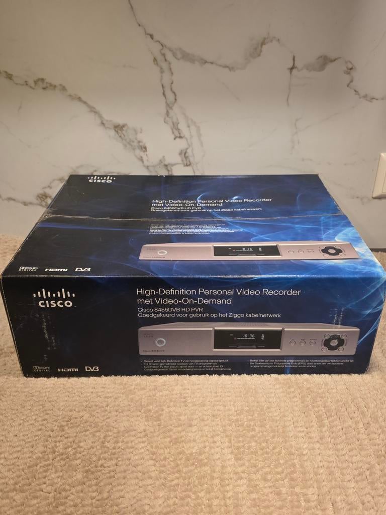 Cisco 8455DVB HD PVR NIEUW in doos Ziggo, Audio, Tv en Foto, Decoders en Harddiskrecorders, Ophalen of Verzenden, Nieuw, Decoder