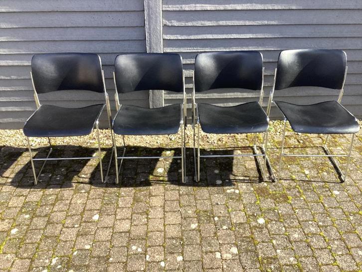 4 x David Rowland stoel 40/4, Antiek en Kunst, Kunst | Designobjecten, Ophalen