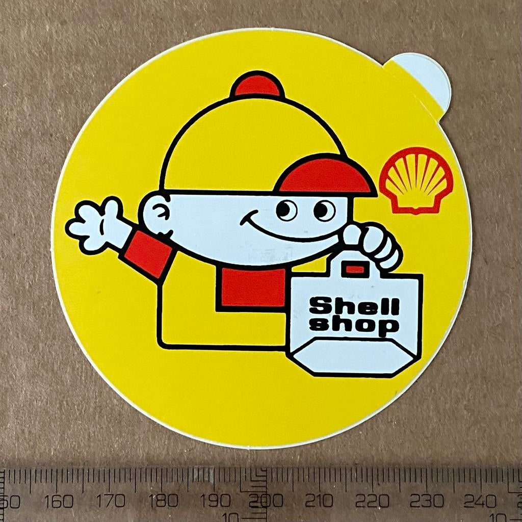 sticker shell shop, Verzamelen, Verzenden, Zo goed als nieuw