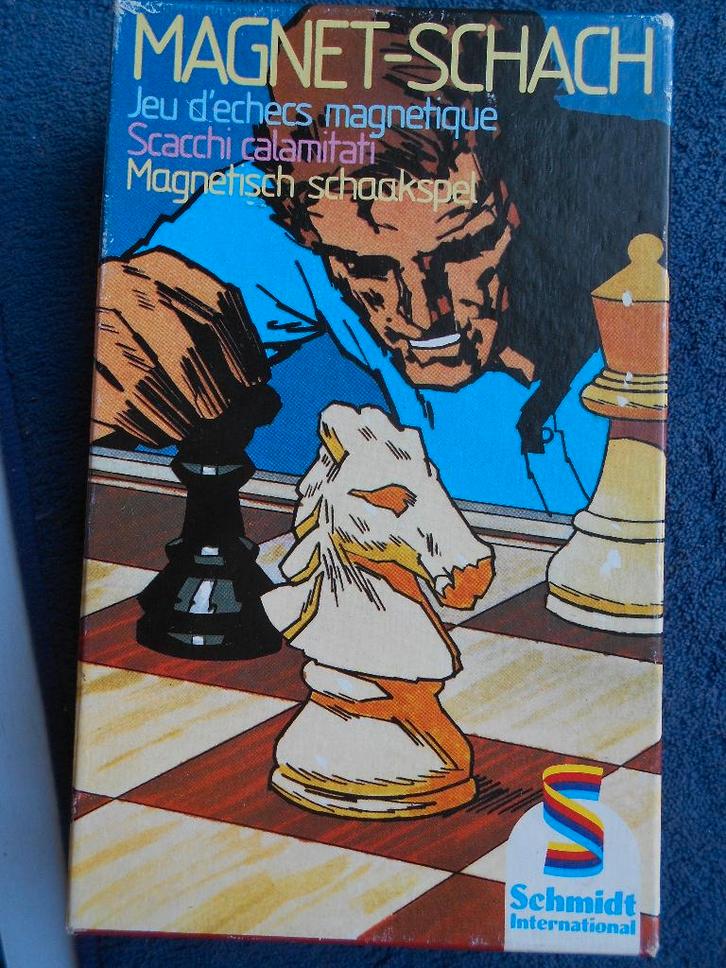 magnetisch schaakspel - 1977 vintage, Verzamelen, Speelgoed, Gebruikt, Ophalen