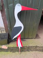Houten ooievaar bord, gratis ophalen, Ophalen, Gebruikt