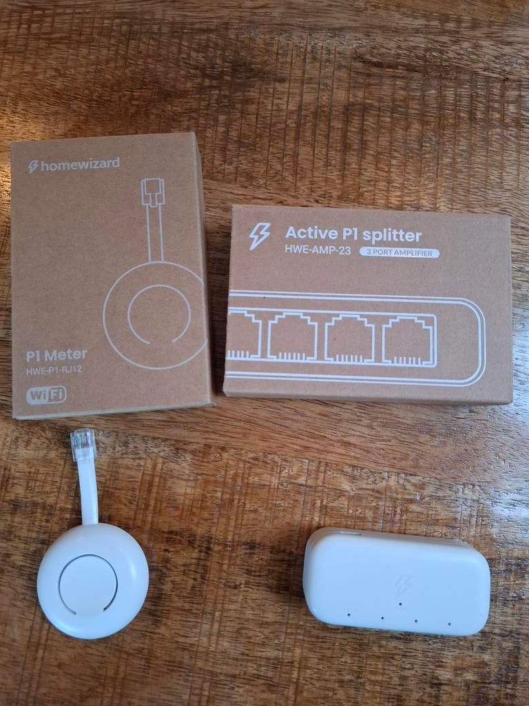 Homewizard p1 meter + Homewizard actieve spitter, Ophalen of Verzenden, Nieuw, Elektriciteit