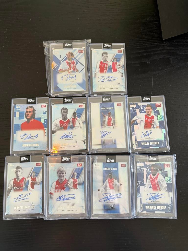 Ajax Topps 125/49 Gesigneerde Kaarten - Limited Edition, Verzamelen, Ophalen of Verzenden, Overige figuren, Zo goed als nieuw