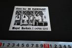 sticker Meyel disco-bar DE PANNESJOP  Kerkstraat  04766-2212, Ophalen, Zo goed als nieuw, Sticker