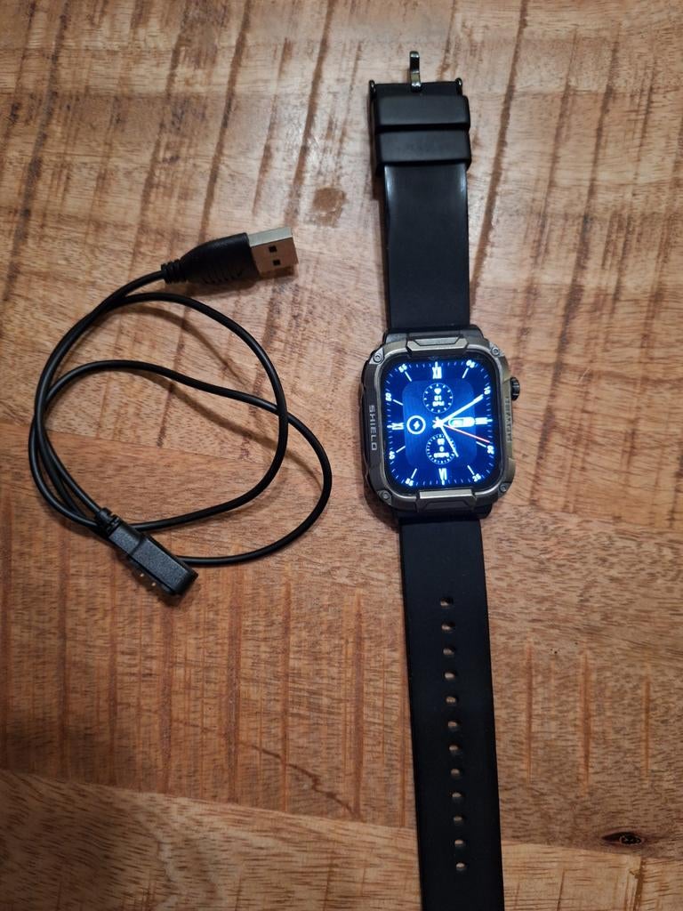 Smart watch van Gard Pro, Sieraden, Tassen en Uiterlijk, Smartwatches, Ophalen of Verzenden, Zo goed als nieuw, Zwart, Android