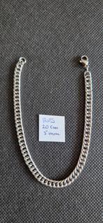 Cubaanse armband, Ophalen of Verzenden, Nieuw, Zilver, Staal