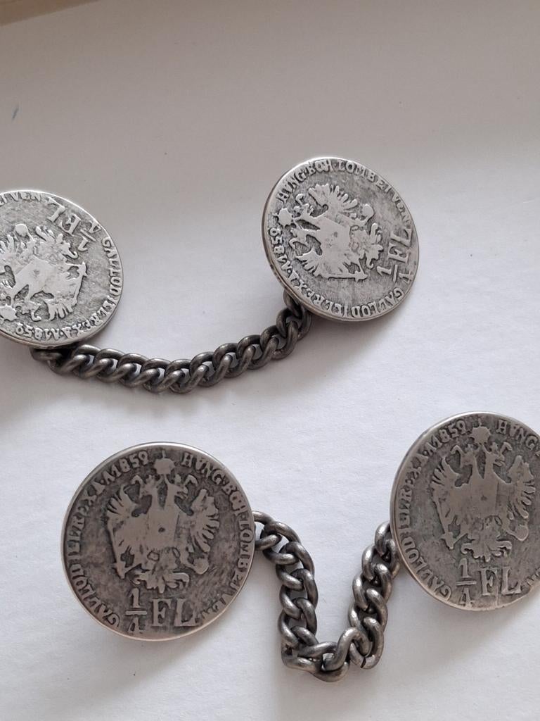 Antieke manchetknopen uit boedelruiming, Ophalen of Verzenden