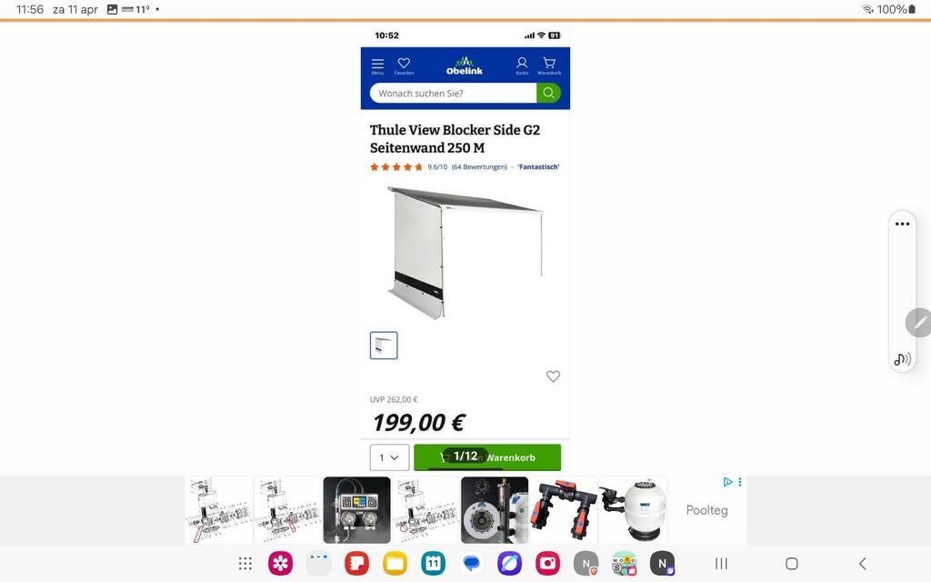 Tholen zijwand en verdere onderdelen ongebruikt, Caravans en Kamperen, Camper-accessoires, Ophalen of Verzenden, Nieuw