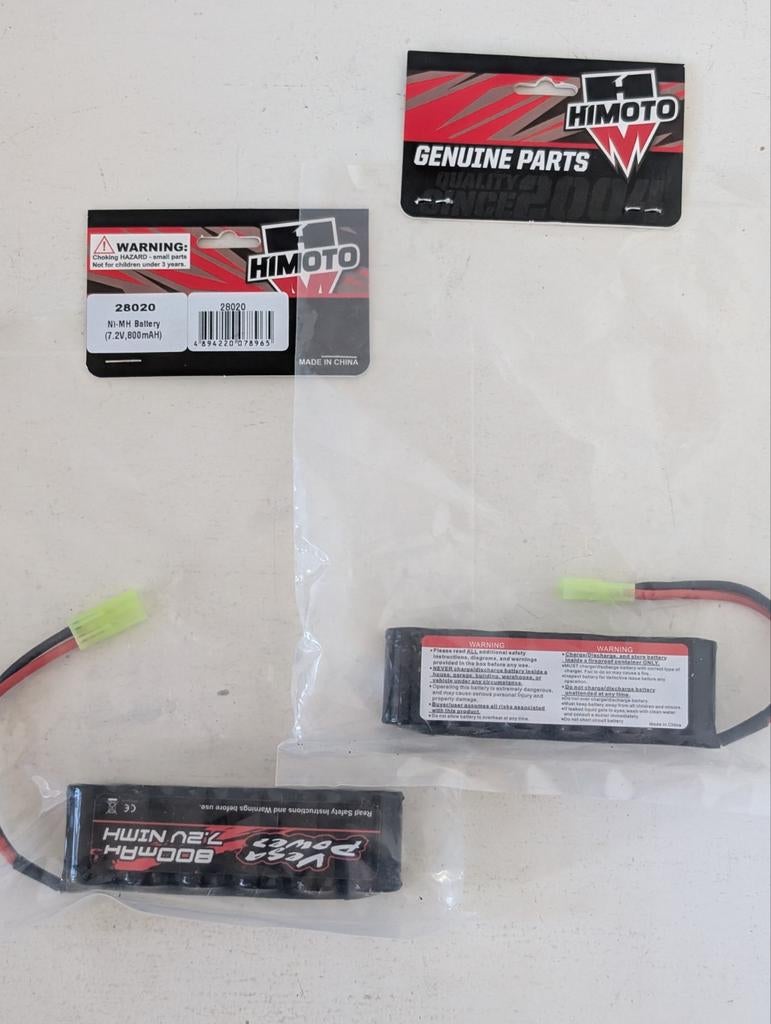 Himoto 800 mAH 7.2v NiMH Nieuw in verpakking RC onderdeel, Elektro, Nieuw, Ophalen of Verzenden, Onderdeel