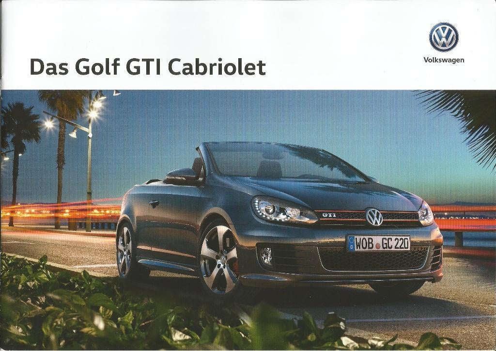 Volkswagen Golf 6 GTi cabriolet Folders, Ophalen of Verzenden, Zo goed als nieuw, Volkswagen