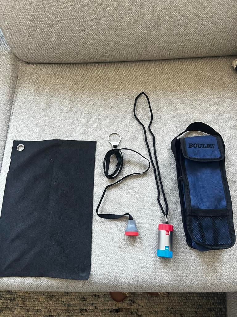 Jeu de boules set met accessoires - Zo goed als nieuw, Sport en Fitness, Ophalen of Verzenden, Zo goed als nieuw