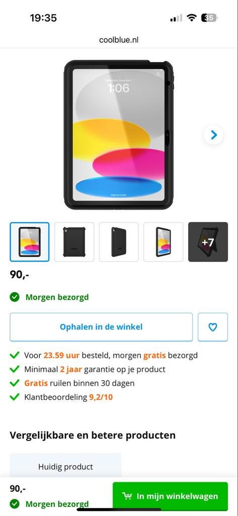 iPad hoes - Zwart - Nieuw otterbox, 10 inch, Apple iPad, Zwart, Nieuw