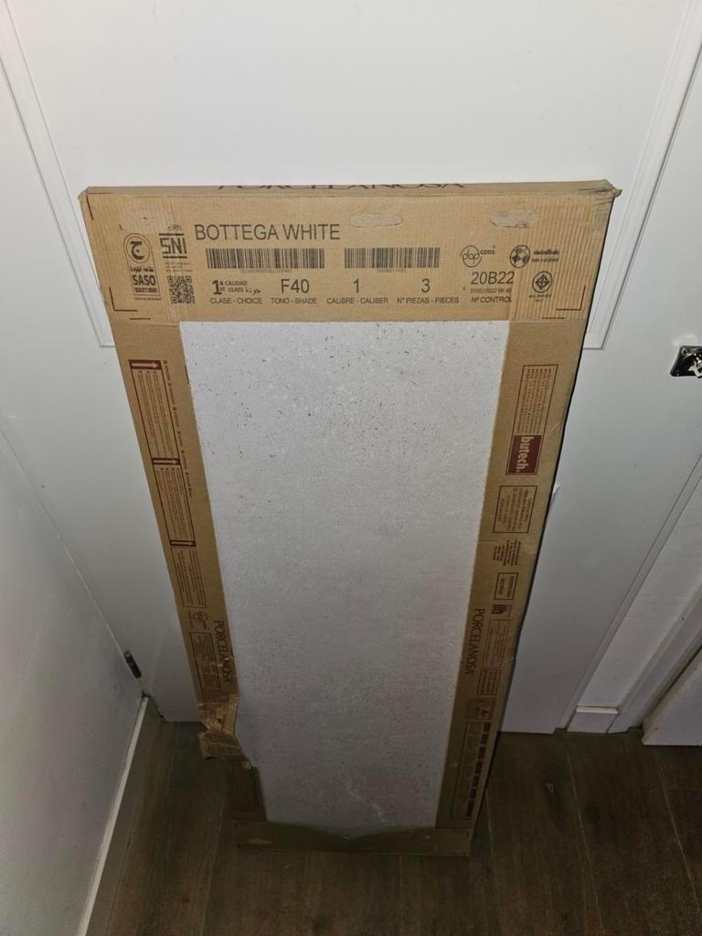 wandtegel Porcelanosa Bottega White 45 x 120, Ophalen, 60 cm of meer, 40 tot 60 cm, 5 tot 10 m²