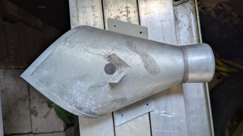 Rheinzink vergaarbak model trechter zink nieuw, Doe-het-zelf en Verbouw, Buizen en Afvoer, Afvoer, Nieuw, Ophalen of Verzenden