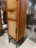Houten kast met rotan details - Vintage stijl, Ophalen, Nieuw