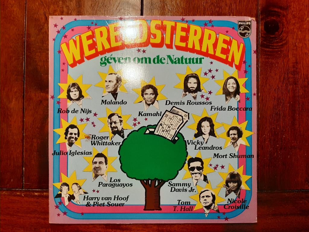 LP Wereldsterren geven om de natuur / Various artists, Cd's en Dvd's, Vinyl | Verzamelalbums, Ophalen of Verzenden, Gebruikt, 12 inch