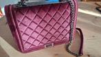 Luxe Fluwelen Handtas, Sieraden, Tassen en Uiterlijk, Tassen | Damestassen, Ophalen of Verzenden, Zo goed als nieuw, Paars, Handtas