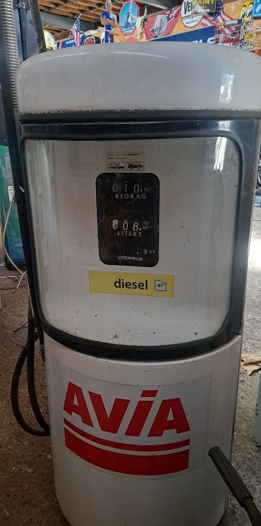 Avia benzinepomp vintage mancave decoratie pomp gilbarco, Ophalen, Gebruikt, Gebruiksvoorwerp