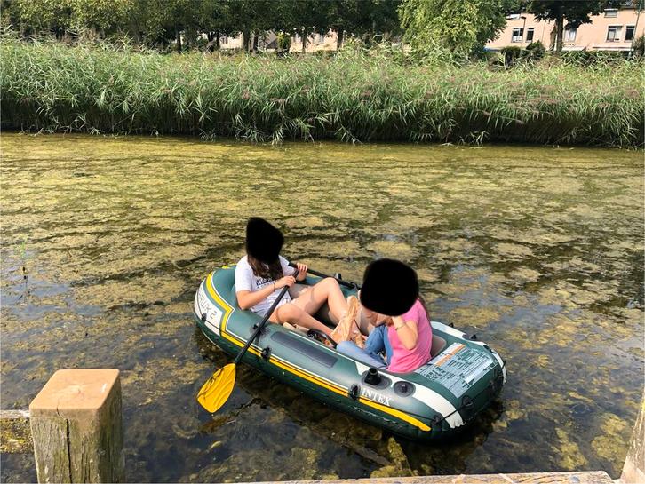 Intex Seahawk 2 opblaasboot met peddels, Hobby en Vrije tijd, Overige Hobby en Vrije tijd, Gebruikt, Ophalen