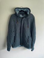 Heren tussenjas / hoodie jas – maat L – grijs blauw, Ophalen of Verzenden, Gedragen, Maat 52/54 (L), Blauw
