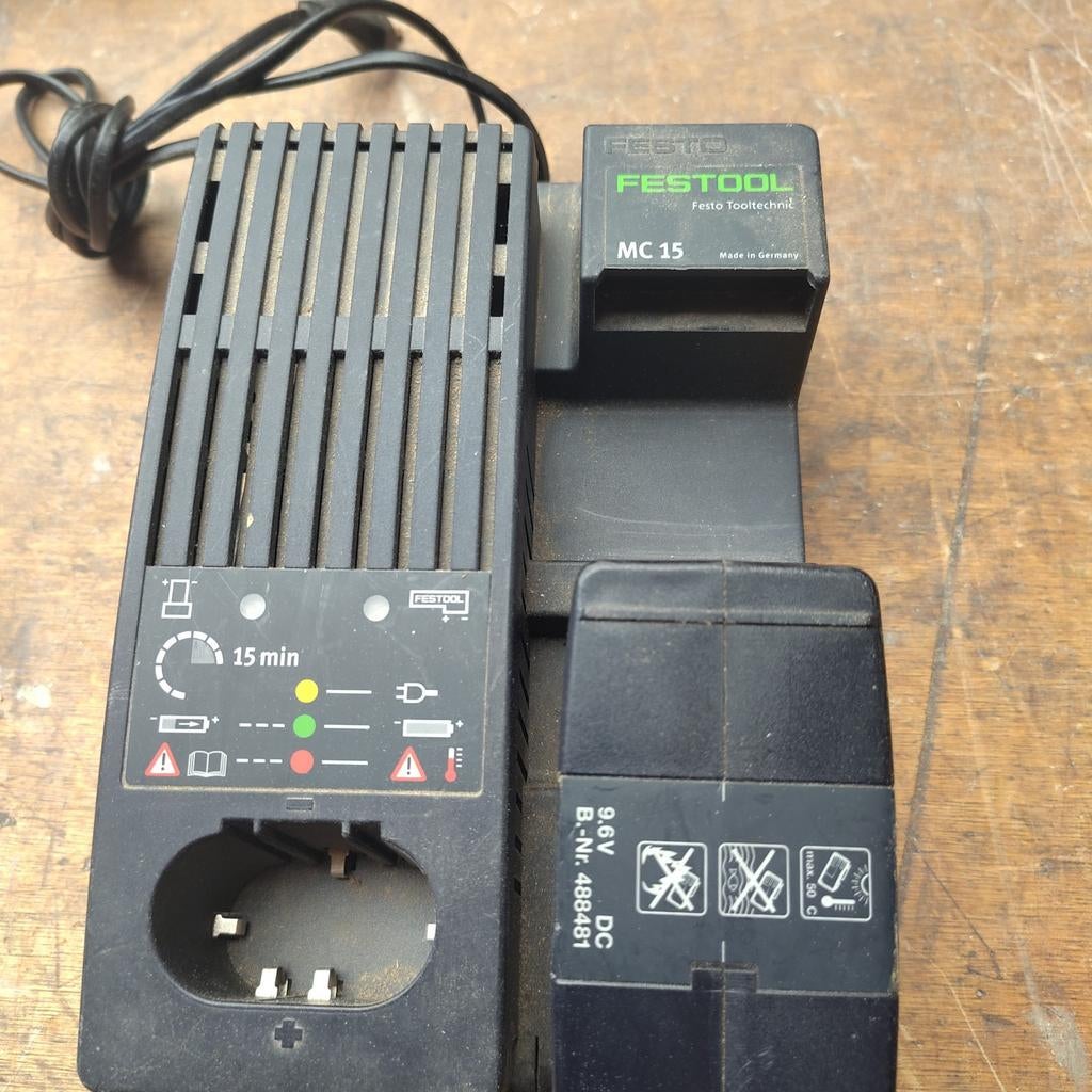 Festool acculaders, Ophalen, Gebruikt