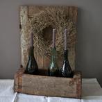 Stoere zware oude brocante houten trog bak boomstam *Etage3*, Gebruikt, ., Ophalen of Verzenden, .