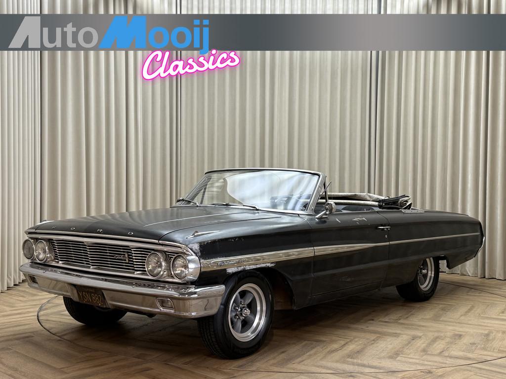 Ford GALAXIE 500 Cabriolet / X-Code V8 / 5,7 Liter / 4-Barre, Auto's, Automaat, Open dak, Zwart, Cabriolet