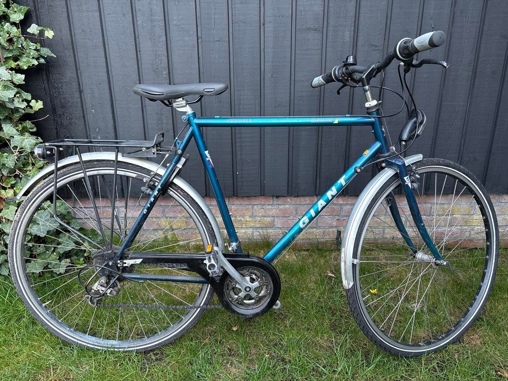 Giant herenfiets - Degelijk en comfortabel, Fietsen en Brommers, Fietsen | Heren | Herenfietsen, Ophalen, Gebruikt, Velgrem, Versnellingen