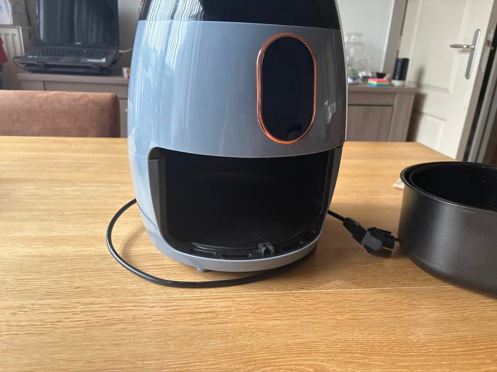 Berlinger Haus airfryer grijs blauw 3,2 liter, Ophalen, Gebruikt, Airfryer, 1500 gram of meer