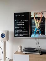 KEF LS50 Mineral White met Norstone Stylum 2 standaarden, Zo goed als nieuw, 60 tot 120 watt, Front, Rear of Stereo speakers, Ophalen